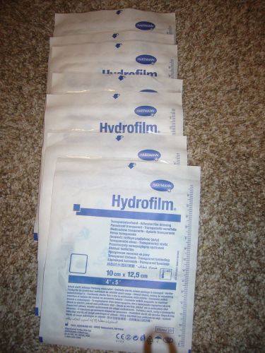 HARTMANN HYDROFILM ADHESIVE FILM DRESSING LOT OF 7 PIECES 4&#034; X 5&#034;  EXP. 11/2020