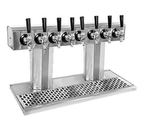 Glastender BT-8-PBR Bridge Tee Draft Beer Tower glycol-cooled (5) faucets