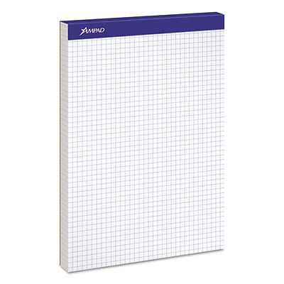 Quadrille double sheets pad, 8 1/2 x 11 3/4, white, 100 sheets, sold as 1 pad for sale