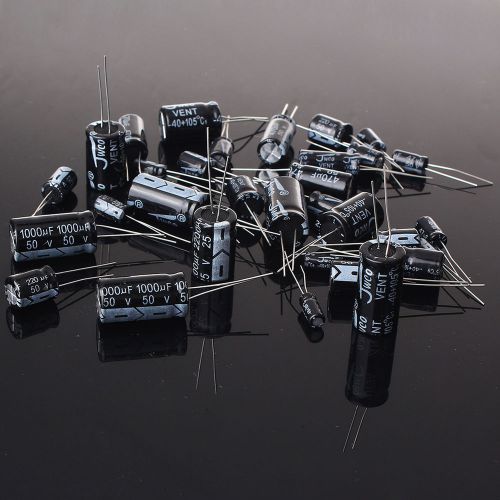 125pcs/Set 25 value Electrolytic Capacitors Assortment Kit Assorted Brand New