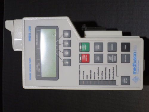 2 MEDEX MEDFUSION Model 2001 Syringe Infusion IV Pumps