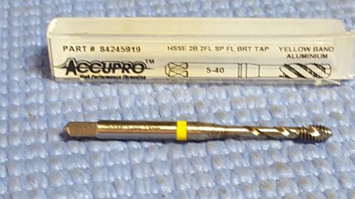 Accupro spiral tap # 5-40unf(2b)  2 flutes yellow band for sale