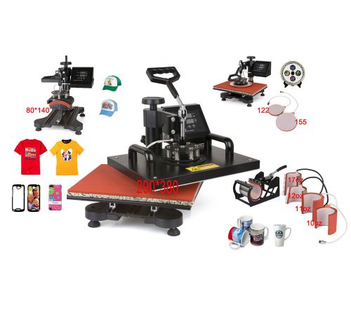 Worldwide ship new 8in 1 heat press machine/heat transfer machine for tshirt etc for sale