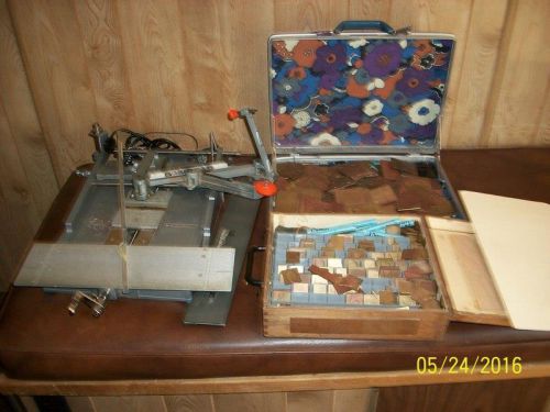 Vintage New Hermes Engraver Engravograph Machine With Fonts