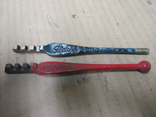 GLASS CUTTER GROUP vintage - RED DEVIL #023 + FLETCHER #01  - METAL