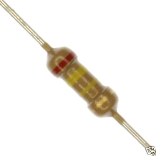 50 pcs 1.5 ohm 1/4W, 5%  carbon film resistors.