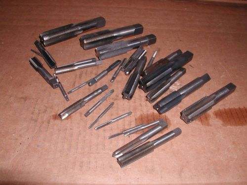 29 pc set hand nf fine thread taper &amp; bottom taps #5 thru 1&#034; for sale