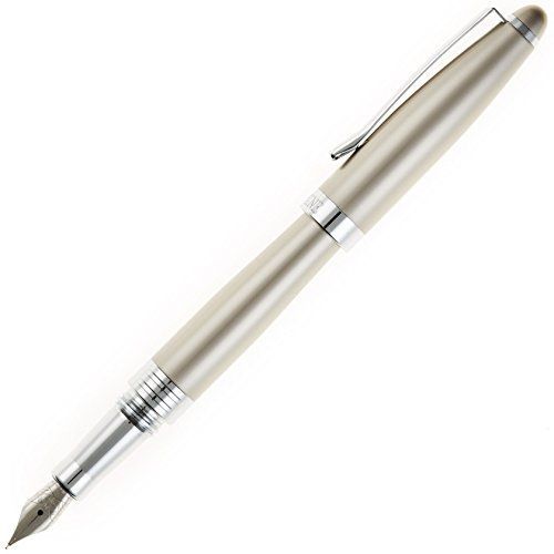 Nemosine Neutrino Fountain Pen, Extra Fine German Nib, Nickel (NEM-NEU-03-EF)