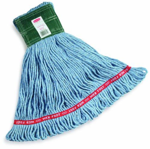 Rubbermaid Commercial FGA15206BL00 Web Foot Mop Head, 5-inch Headband, Medium,