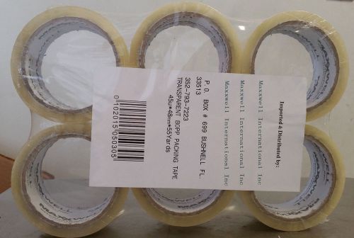 2&#039;&#039;  CLEAR BOX SEALING TAPE 1.77 MIL (6) PACK **55** YARD