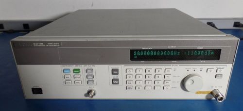 HP AGILENT 83712B 1E1 SYNTHESIZED CW GENERATOR 10MHZ-20GHZ OPT 110dB attenuator