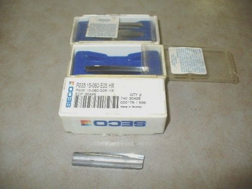 Milling cutter inserts Seco 235,15-080-E05 HX. Lot of 6 cutters