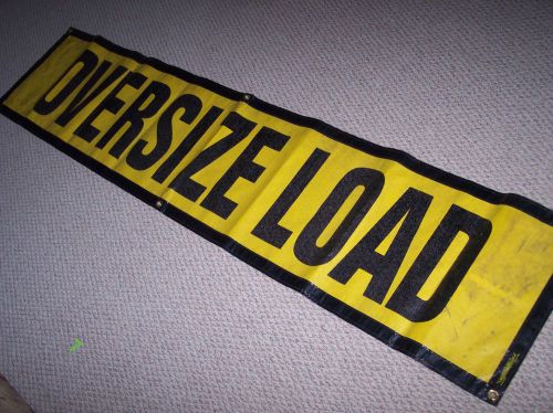 OVERSIZE LOAD Warning Sign, 18&#034; x 84&#034;