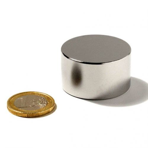 Neodymium round disc magnets 60 x 30mm super strong rare earth 60mm dia x 30mm for sale