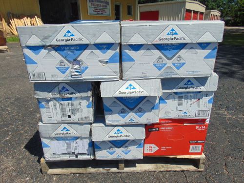Copy paper pallet lot of 24 assorted boxes 11 x 17 &amp; 8.5 x 14   65,000 sheets for sale