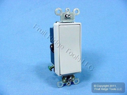 Leviton Gray COMMERCIAL GRADE Decora Rocker Wall Light Switch 3-Way 20A 5623-2GY