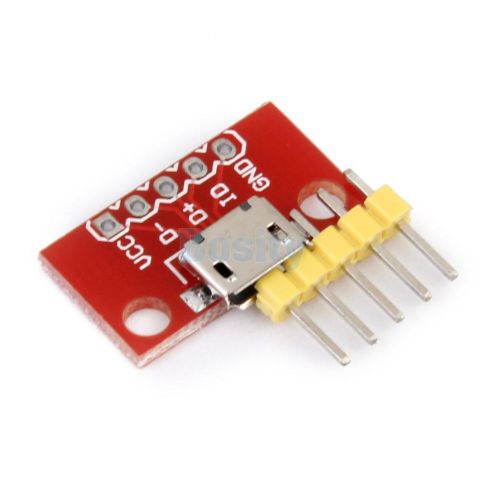 USB Micro B Female Socket Connector Breakout Board Power Converter Module