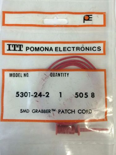 NIB Pomona 5301-24-2 SMD Grabber Patch Cord