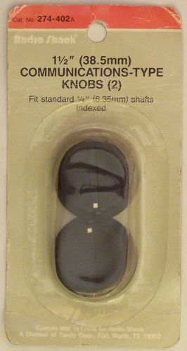 1-1/2&#034; Inch Communications-Type Control Knobs 2/PK ~ RadioShack 274-402