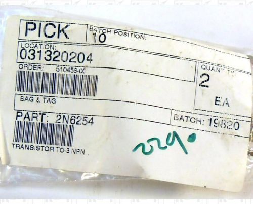 BSC 2N6254 TO-3 Transistors Pack Of 2