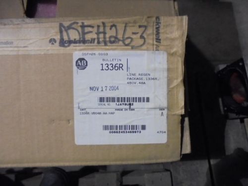 ALLEN BRADLEY REGENERATIVE AC DRIVE, 48A, 1336R-VB048-AA-HAP, 480 volt