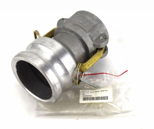 Ever-tite spool adapter aluminum cam &amp; groove coupling 2&#034; x 3&#034; 3e2030saal b8 for sale