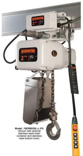 Harrington NERM005L-L/S-FG-20 Electric Chain Hoist 20&#039; Of Lift 1/2 Ton