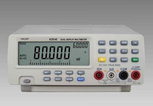 Us ship vici digital multimeter vc8145 bench top voltmeter pc dmm 80k digit cap for sale