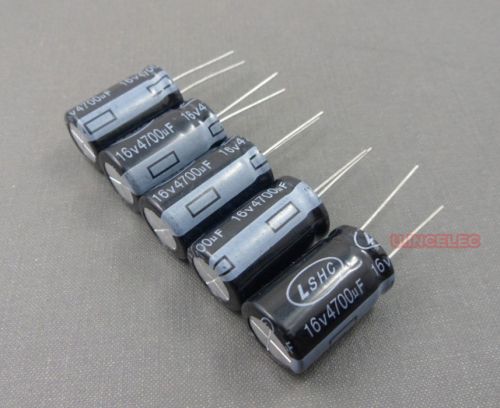 8pcs 4700uf 16v electrolytic capacitor 105degc long life ls for sale