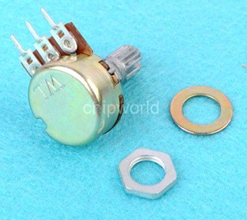 10pcs B20K 20K Ohm Knurled Shaft Linear Rotary Taper Potentiometer new