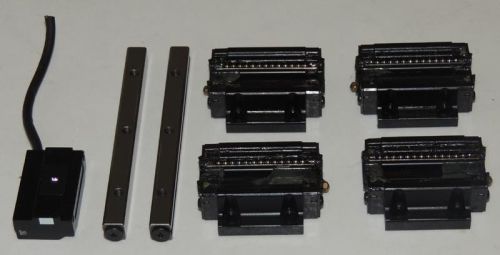 Lot 7 IKO CRW4-120 Linear Slide Rails Guid Blocks Renishaw RGH22-X05F00 Encoder