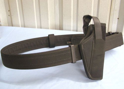 Uncle Mikes Service Duty Belt X-LARGE 44&#034;-48&#034; + Sidekick Sz 21 Holster NICE XL