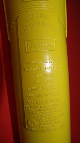 Electrical permissible safety flashlight steward r. browne for sale