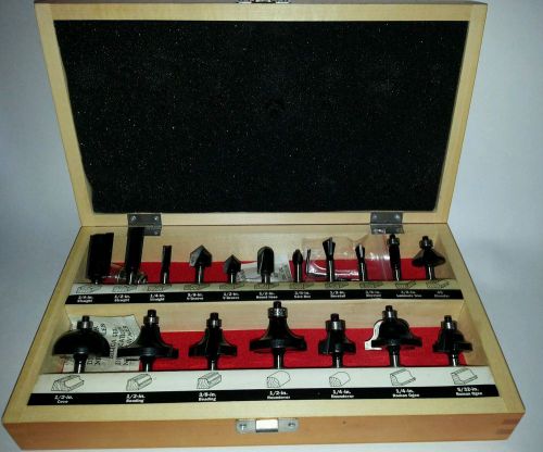 CRAFTSMAN 18 PCS. CARBIDE-TIPPED ROUTER BIT SET