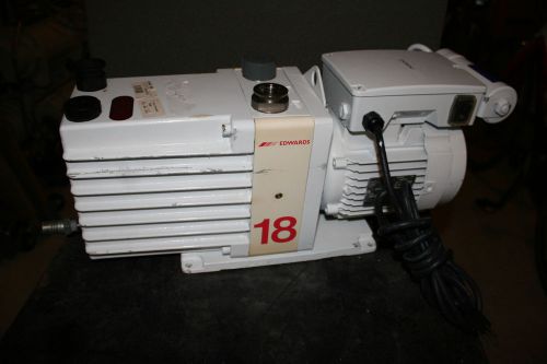 Edwards e2m18 pfpe vacuum pump, fully refurbished, rebuilt, tested, warrantee for sale