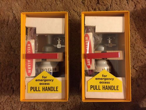 2 IN BOX FALCON MANUAL EMERGENCY HORN ALARM STATION W/ INSTRUCTIONS