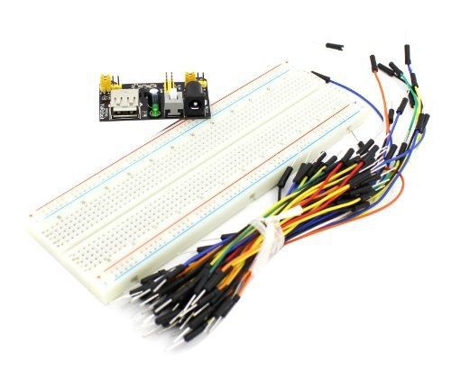 USPRO® MB-102 MB102 830 Tie Points Solderless Breadboard +3.3v/5V Power Supply