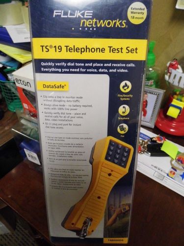 Fluke Networks TS 19 Telephone Test Set DataSafe 19800HD9 NEW