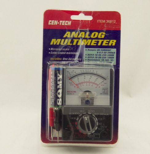 Cen-Tech Multi Function Analog Multimeter Tester Item #30812 New In Package