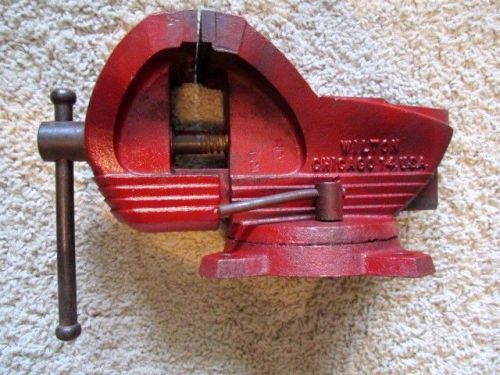 VINTAGE WILTON SWIVEL VICE ANVIL 3 1/2&#039;&#039; JAWS, GOOD CONDITION