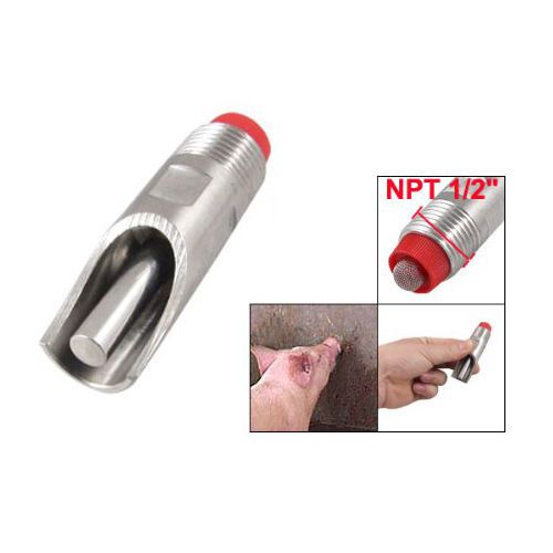 Stainless Steel NPT 1/2&#034; Pig Nipple Automatic Sheep Waterer Drinker W9