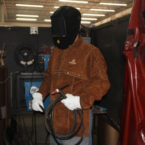 Sparcweld Split Cowhide Leather Cape Sleeve and Bib for Mig, TIG welding etc.