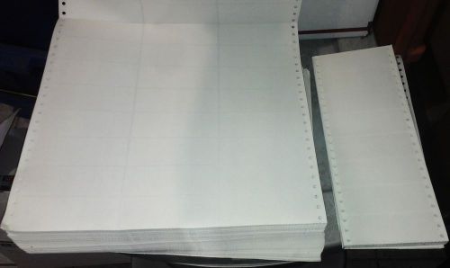 Huge amount of 4 x1.5in self-stick mailing labels for dot matrix printer! 1000&#039;s