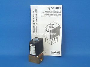 Burkert 6011 A 1,6 FKM M5 G1/8 FN0-6bar Plunger Operated 2/2-way Solenoid Valve