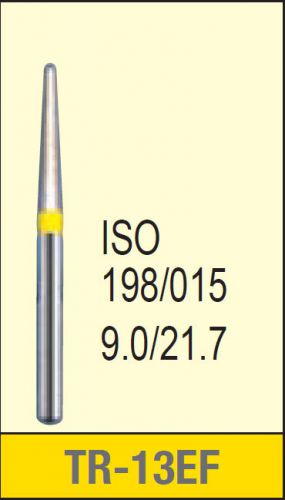 MANI DIA-BURS TR-13EF Taper Round End Extra Fine Grit Dental Diamond Burs 30 pcs