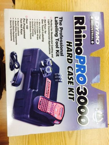 Label maker printer dymo rhino pro 3000 thermal hi-performance w/power supply for sale