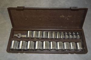 Easco 1/2&#034; drive 12 point metric socket set (11mm-31mm) - free shipping!!! for sale