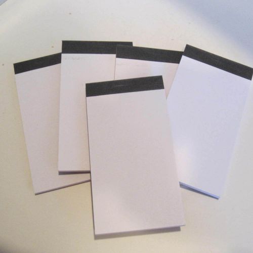 LOT OF 5 POCKET JOTTER NOTEPADS-2 1/4&#034; X 4 1/4&#034; BLANK