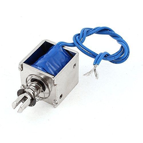 uxcell DC 12V 10mm 2Kg 4.4lb Push Pull Type Open Frame Solenoid Electromagnet