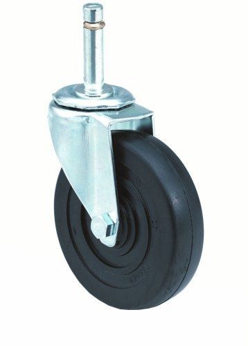 ER Wagner E.R. Wagner Stem Caster, Swivel, Hard Rubber Wheel, Delrin Bearing,